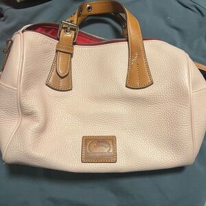 Dooney & Bourke Pink and Tan Satchel